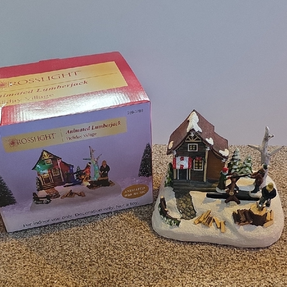 Crosslight Animated Lumberjack Holiday Village
